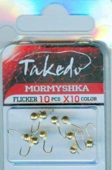 Мормышка вольф. дискошар TAKEDO Wolf Pro Flicker ( d 3 мм, 0.2 гр, цвет X10 фосфор )