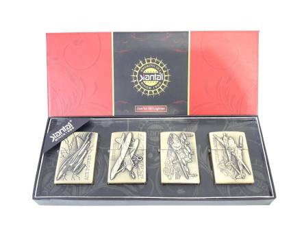 Зажигалка бензиновая тип zippo JianTai "WARPLANES"