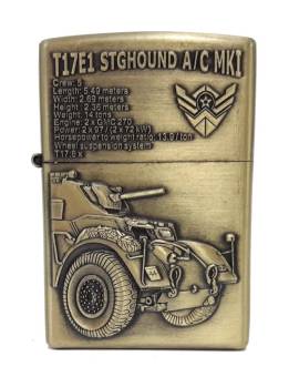 Зажигалка бензиновая тип zippo JianTai "T17E1 Stghound A/C MKI"
