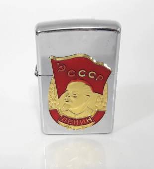 Зажигалка бензиновая тип zippo JianTai "СССР ЛЕНИН 002"