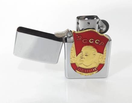 Зажигалка бензиновая тип zippo JianTai "СССР ЛЕНИН 002"