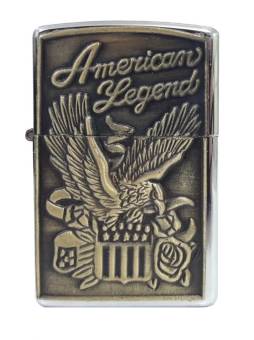 Зажигалка бензиновая тип zippo JianTai "American Legend 002"