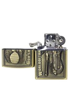 Зажигалка бензиновая тип zippo JianTai "танк Worldoftanks ko9"
