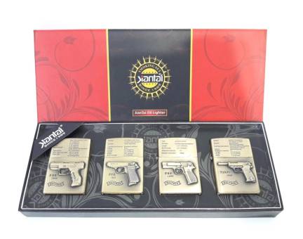 Зажигалка бензиновая тип zippo JianTai "Walther P38/P1 1956"