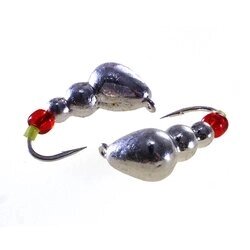 Мормышка вольф. муравей TAKEDO Wolf Pro Ant+ ( d 5 мм, 1,7гр, крючок №14, с бусиной цв. серебро)