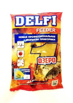 ПРИКОРМКА "Delfi feeder" (озеро; кукуруза, горох, 800 г)