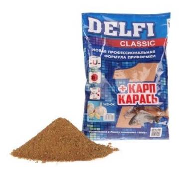 ПРИКОРМКА "Delfi classic" (карп + карась; чеснок, 800 г)