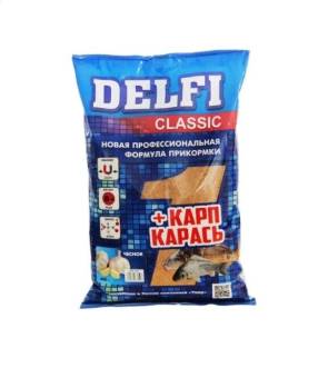 ПРИКОРМКА "Delfi classic" (карп + карась; чеснок, 800 г)