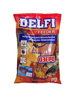 ПРИКОРМКА "DelfiI feeder" (озеро; мотыль, червь, 800 г)