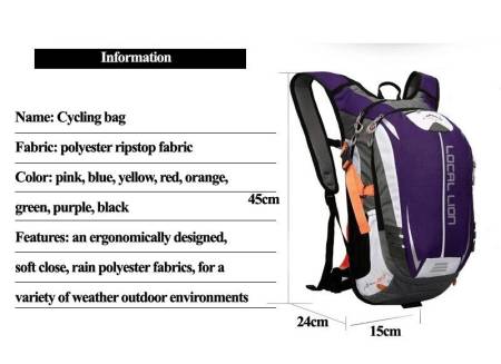 Local Lion 18L BLACK велосипедный рюкзак