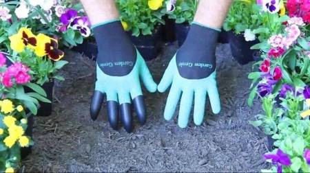 ПЕРЧАТКИ садовые с когтями Garden Genie Gloves