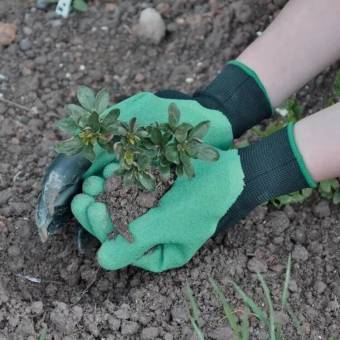 ПЕРЧАТКИ садовые с когтями Garden Genie Gloves