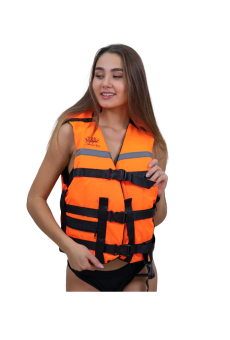ЖИЛЕТ спасательный "ТАЙМЕНЬ М" (44-46р) Оранжевый с воротником