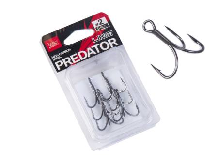 КРЮЧКИ-ТРОЙНИКИ "08" 6шт PREDATOR "Lucky John"