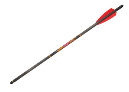 СТРЕЛА карбоновая Bolt 22"(56,5 см) оперение Q2i Fusion X-2 3", латунный инсерт