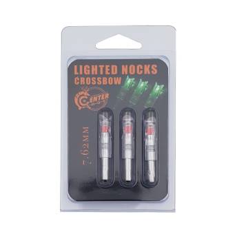 ХВОСТОВИК 7.62mm светящийся для арбалетных стрел красный 3шт. "Centershot"