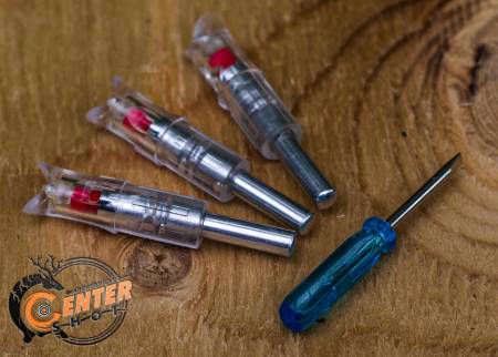 ХВОСТОВИК 7.62mm светящийся для арбалетных стрел красный 3шт. "Centershot"