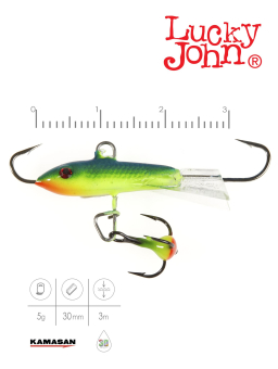 БАЛАНСИР CLASSIC 3 С ТР. 5г. 30мм, цв.29 "Lucky John" 81301-29