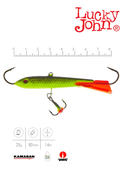БАЛАНСИР CLASSIC 8 С ТР. 25г. 75мм, цв. 31RT "Lucky John" 81801-31RT