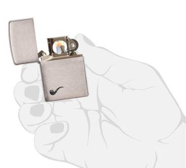 ЗАЖИГАЛКА Zippo бензиновая 200PL BR FIN PIPE