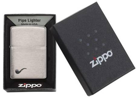ЗАЖИГАЛКА Zippo бензиновая 200PL BR FIN PIPE
