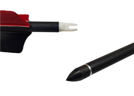 СТРЕЛА лучная микс карбон Centershot Mustang 500 натуральное оперение 4"