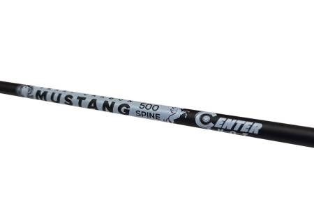 СТРЕЛА лучная микс карбон Centershot Mustang 500 натуральное оперение 4"