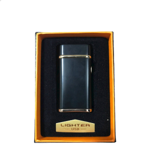 ЗАЖИГАЛКА импульсная с двойной дугой (USВ) в подарочной коробочке "Lighter" 10384