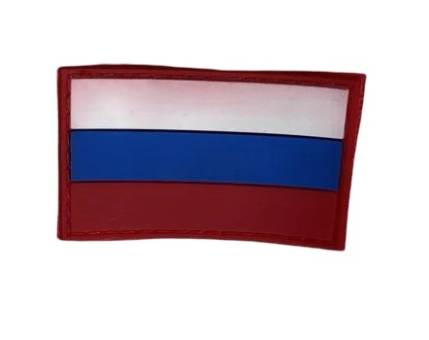 Шеврон "Флаг России" на липучке силиконовый