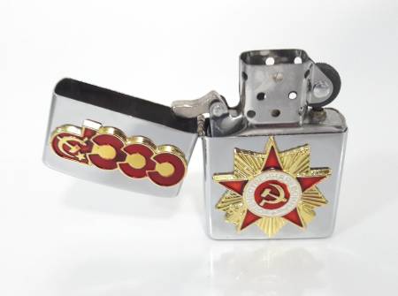 Зажигалка бензиновая тип zippo JianTai "СССР Отечественная война"