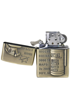 Зажигалка бензиновая тип zippo JianTai "Grenade Thermite"