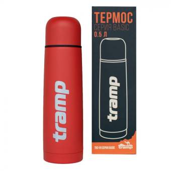 ТЕРМОС Basic 0,5 л (красный) "Tramp" TRC-111