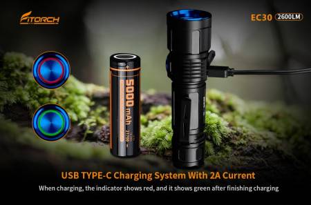 ФОНАРЬ ручной EC30 "FiTorch" туристический (акум. с USB TYPE-C)
