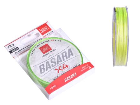 ЛЕСКА BASARA LIGHT GREEN плетёная #0.3 125m, 0.194mm, 13.90kg. "Lucky John"