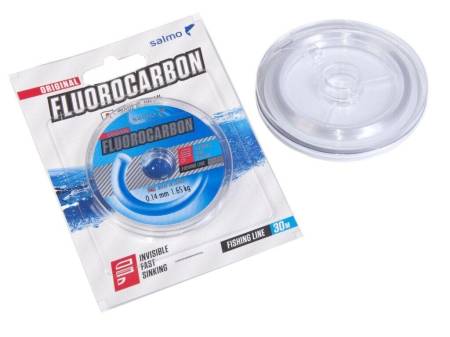 ЛЕСКА FLUOROCARBON монофильная 30m, 0.10mm, 1.05kg "Salmo"