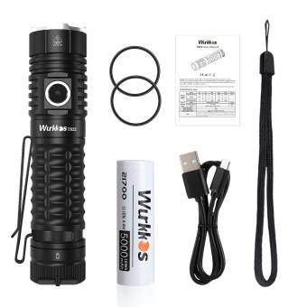 ФОНАРЬ ручной TS22 21700 XHP70B Black 6000-6500K "Wurkkos"
