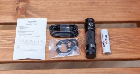 ФОНАРЬ ручной WK03 SST40 18650 BLACK 5000-5300К "Wurkkos"