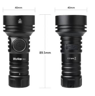Фонарь ручной TS11 18350 SFT40 Black 6000-6500К "Wurkkos"