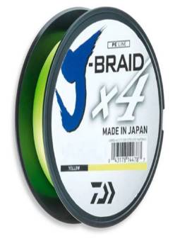 Шнур плетенный Daiwa J-Braid X4 135м 0,17мм fluo yellow