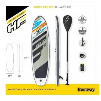 CАПБОРД Hydro-Force White Cap 3,05 м SUP board "Bestway"