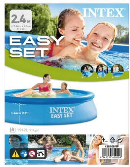 БАССЕЙН НАДУВНОЙ EASY SET INTEX #28106NP 244X61СМ