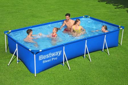 Каркасный бассейн BestWay Steel Pro 400х211х81см, 5700л. 56405