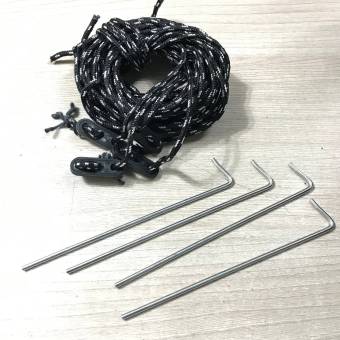 4 колышка (16 см ) + 4 растяжки (235 см)