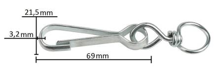 Карабин 69*21,5*3,2мм №27