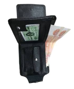 Кошелёк 12х10 см чёрный