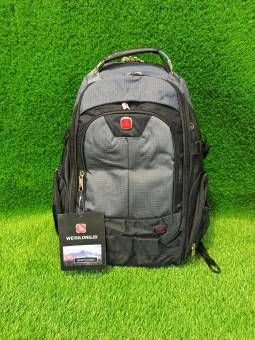 Рюкзак 35L 1518# USB Gray Black WEIXILONGJD