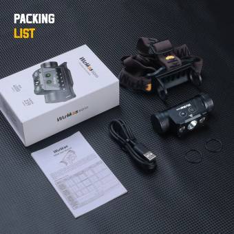 ФОНАРЬ налобный HD50 Black 5700-6000K "Wurkkos"