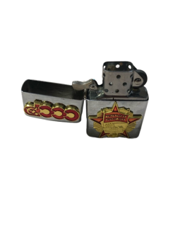 Зажигалка бензиновая тип zippo JianTai " СССР Октябрьская Революция"