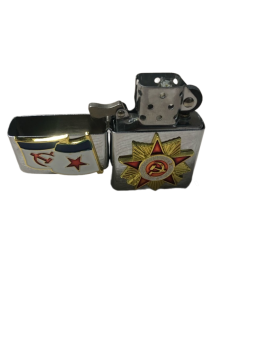 Зажигалка бензиновая тип zippo JianTai " Отечественная война"