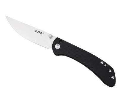 НОЖ складной 9165 сталь 12C27 brush black G10 "SanRenMu"